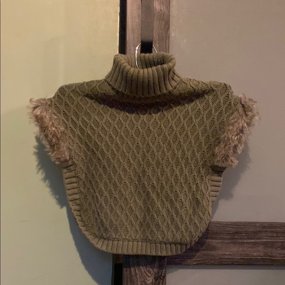Olive Green Turtleneck Sweater